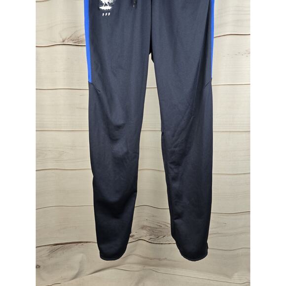 Nike France Rare Football Soccer Training Jogger Pants Preowned SZ M W Pock #B10 - Picture 2 of 7